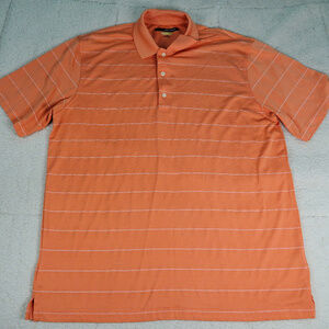 Greg Norman Dry Play Orange Polo Shirt Large